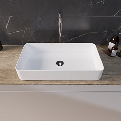 Grossman Раковина накладная 61 GR-3031 белая – фотография-2